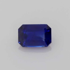0.7ct Emerald Cut Blue Sapphire