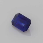 0.7ct Emerald Cut Blue Sapphire, view 2