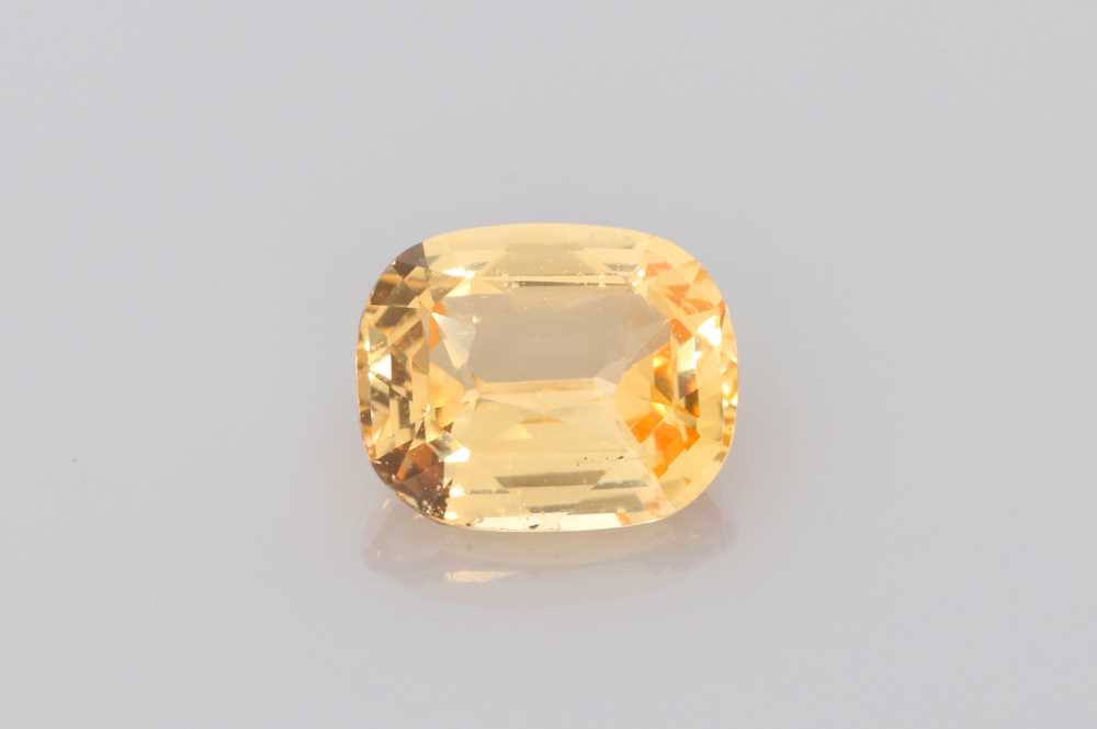 1.76ct Rectangular Cushion Peach Sapphire