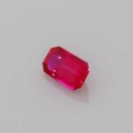 0.347ct Emerald Cut Ruby, view 2