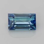 2.04ct Baguette Teal Sapphire, view 1