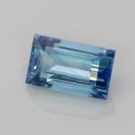 2.04ct Baguette Teal Sapphire, view 2