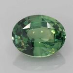 5.07ct Oval Green Sapphire, view 1