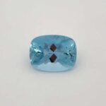 4ct Rectangular Cushion Aquamarine, view 1
