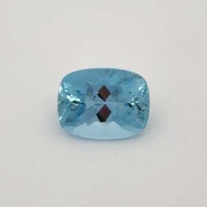 4ct Rectangular Cushion Aquamarine