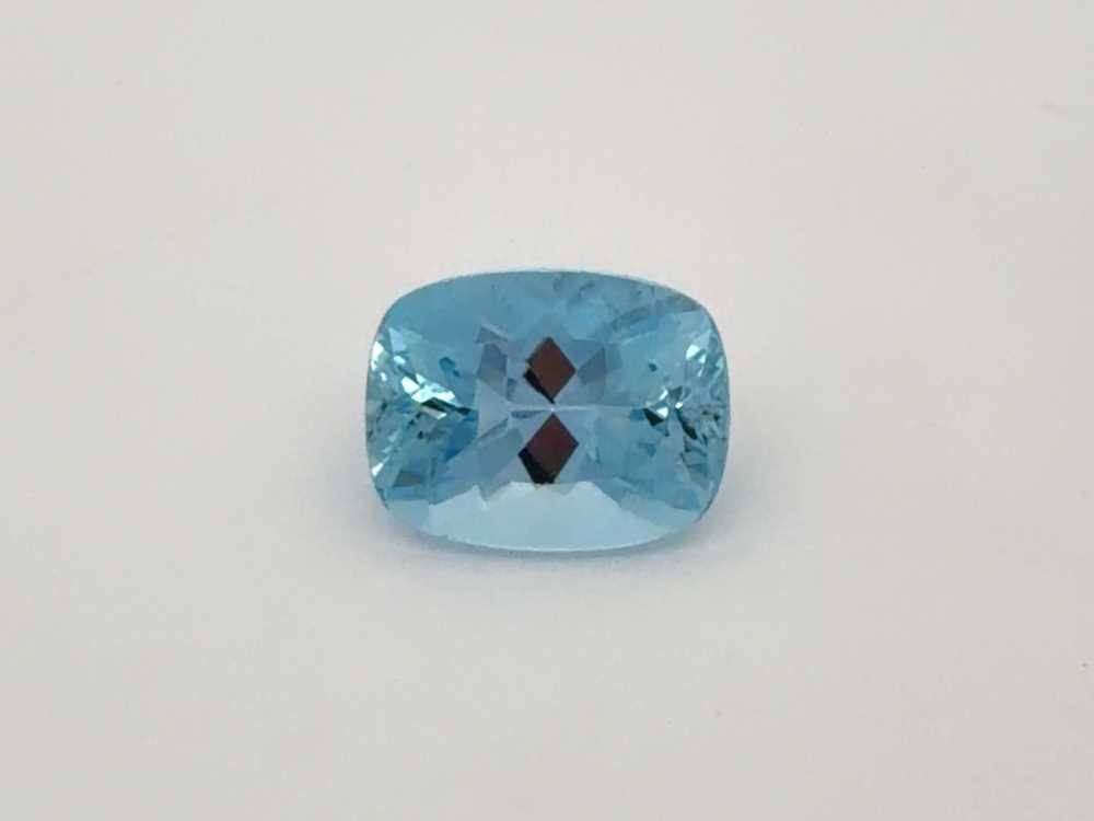 4ct Rectangular Cushion Aquamarine