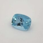 4ct Rectangular Cushion Aquamarine, view 2