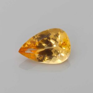 3.15ct Pear Shape Yellow Topaz