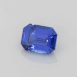 1.45ct Emerald Cut Blue Sapphire, view 2