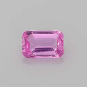 0.694ct Emerald Cut Pink Sapphire