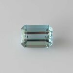 7.34ct Emerald Cut Aquamarine, view 1