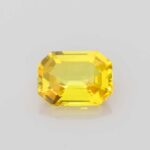 2.38ct Emerald Cut Yellow Sapphire, view 1