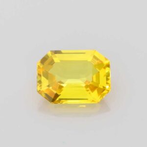 2.38ct Emerald Cut Yellow Sapphire