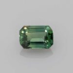 0.837ct Emerald Cut Teal Sapphire, view 1