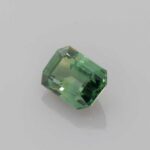 0.837ct Emerald Cut Teal Sapphire, view 2
