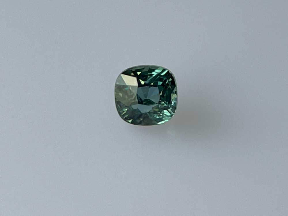 1.03ct Square (Antique) Cushion Teal Sapphire