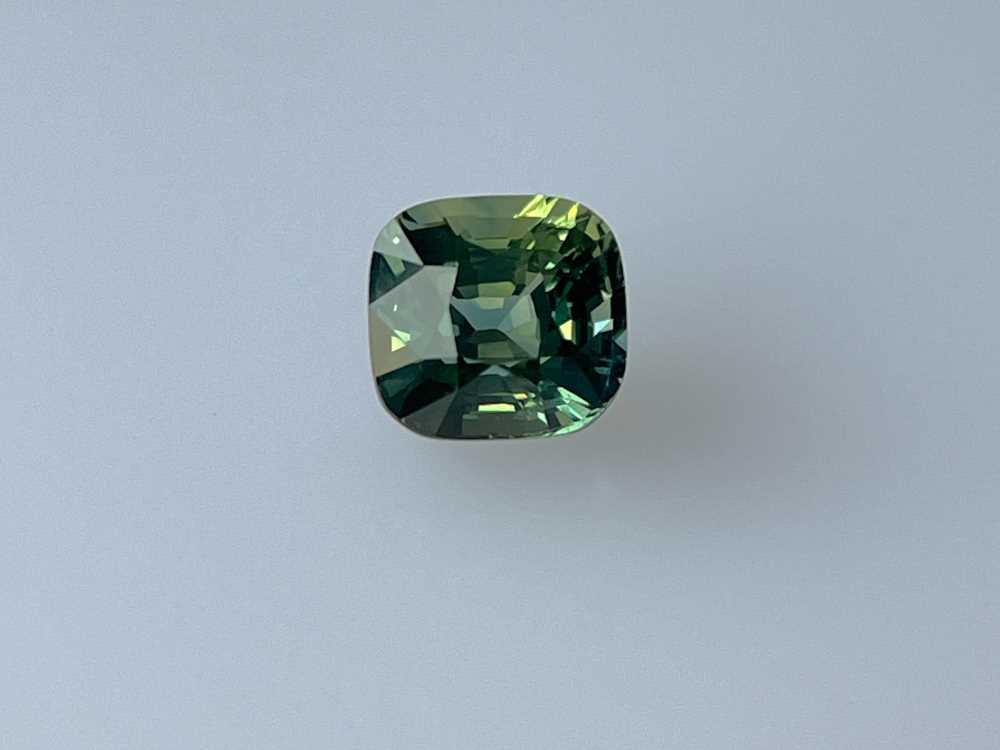 1.51ct Square (Antique) Cushion Teal Sapphire
