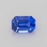 1.19ct Emerald Cut Blue Sapphire, view 1