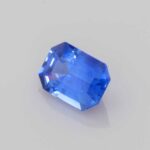 1.19ct Emerald Cut Blue Sapphire, view 2