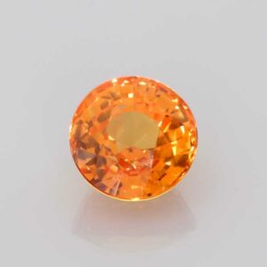 2.61ct Round Orange Sapphire