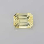 7.98ct Emerald Cut Yellow Sapphire, view 1