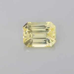 7.98ct Emerald Cut Yellow Sapphire
