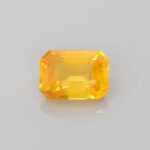 2.52ct Emerald Cut Yellow Sapphire, view 1