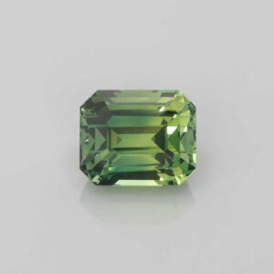 3.04ct Emerald Cut Green Sapphire