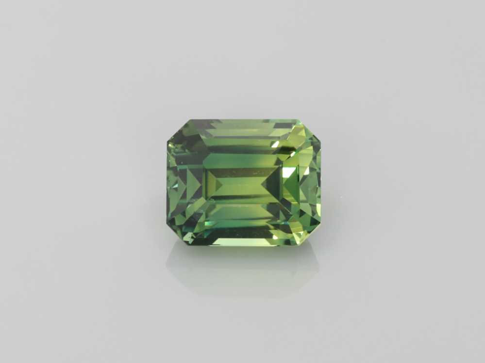 3.04ct Emerald Cut Green Sapphire
