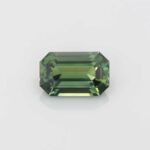 2.56ct Emerald Cut Green Sapphire, view 1