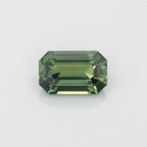 2.56ct Emerald Cut Green Sapphire