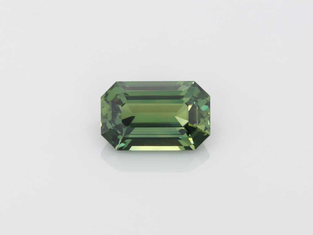 2.56ct Emerald Cut Green Sapphire