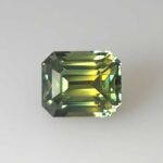 3.04ct Emerald Cut Green Sapphire, view 4