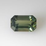 2.56ct Emerald Cut Green Sapphire, view 4