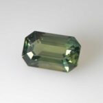 2.56ct Emerald Cut Green Sapphire, view 5
