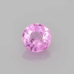 0.7ct Round Pink Sapphire, view 1