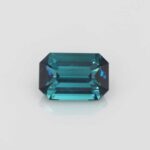 1.22ct Emerald Cut Teal Tourmaline (Blue/green), view 1