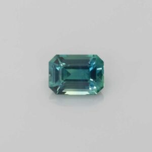 0.9ct Emerald Cut Teal Sapphire