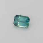 0.9ct Emerald Cut Teal Sapphire, view 2