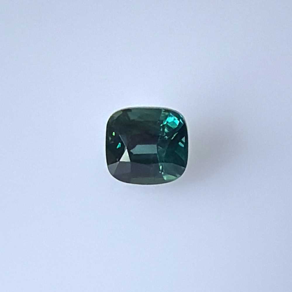 1.51ct Square (Antique) Cushion Teal Sapphire