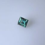 1.07ct Baguette Teal Sapphire, view 2
