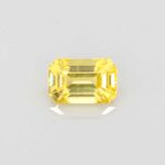 1.11ct Emerald Cut Yellow Sapphire, view 1