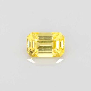 1.11ct Emerald Cut Yellow Sapphire