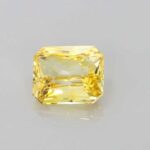 4.03ct Emerald Cut Yellow Sapphire, view 1