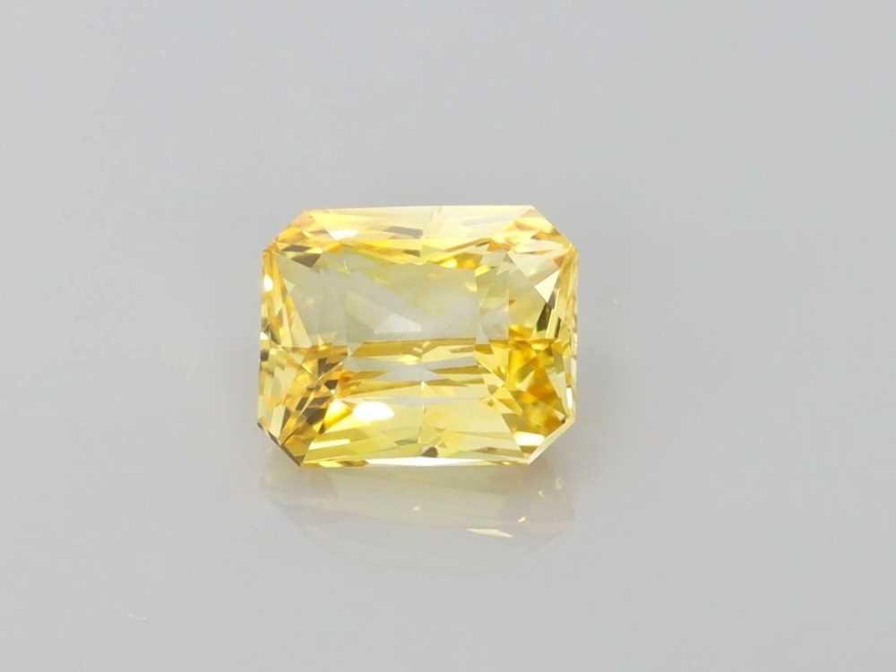 4.03ct Emerald Cut Yellow Sapphire