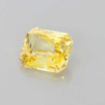 4.03ct Emerald Cut Yellow Sapphire, view 2