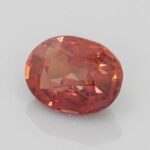 3.13ct Oval Champagne Sapphire, view 2