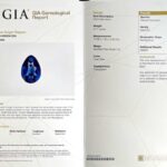 3.11ct Pear Shape Blue Sapphire, view 3