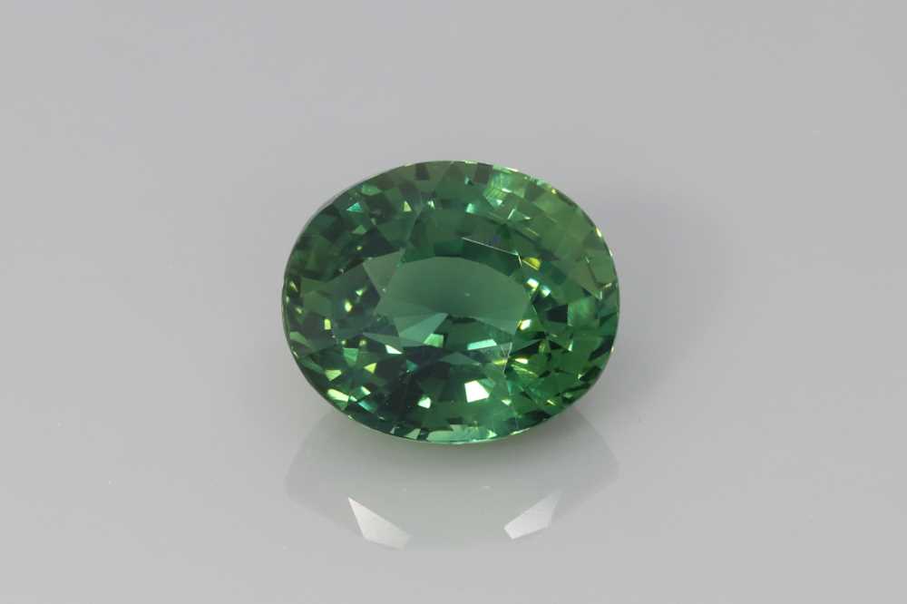 3.02ct Oval Green Sapphire