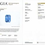 4.01ct Emerald Cut Blue Sapphire, view 3